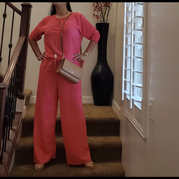 ⭐️FROM FRANCE!⭐️FABULOUS Wide Leg Pant And Tunic Top 2 Piece Set MADE IN FRANCE! - Picture 2 of 15